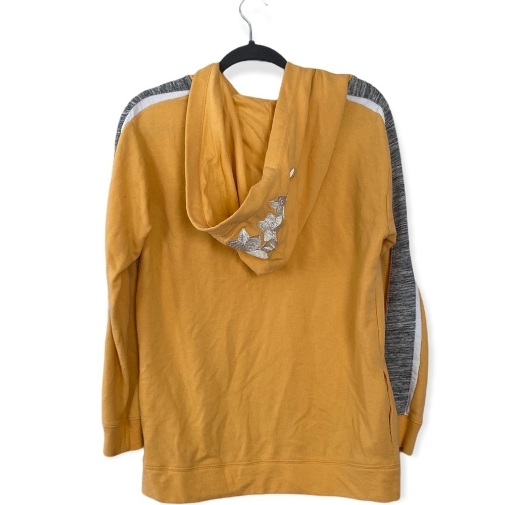 PINK Victoria’s Secret Yellow Quarter Zip Hoodie Sweatshirt Women’s Size XS - Picture 2 of 11